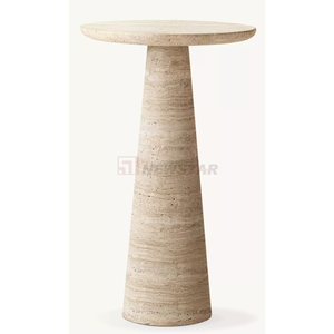 Table naturelle personnalisée Mobilier moderne en <span class=keywords><strong>marbre</strong></span> naturel de salon Table d'entrée de couloir Table <span class=keywords><strong>console</strong></span> en <span class=keywords><strong>marbre</strong></span> brun pierre - Product Image 2