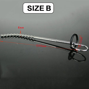 Caja personalizada gratis-Sonda de tapón de pene con sonido uretral masculino Catéter Prince Wand Manos libres Masturbador Bola Camilla Juguete sexual - Product Image 3