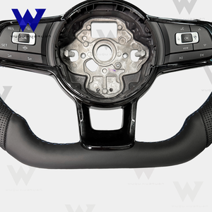 Volant en cuir perforé pour Volkswagen <span class=keywords><strong>Golf</strong></span> R <span class=keywords><strong>GTI</strong></span> GTS GTD GTE <span class=keywords><strong>Polo</strong></span> <span class=keywords><strong>GTI</strong></span> Mk6 et Mk7 <span class=keywords><strong>Polo</strong></span> B6 B7 B8 <span class=keywords><strong>GTI</strong></span> R Mk6 Sport - Product Image 6