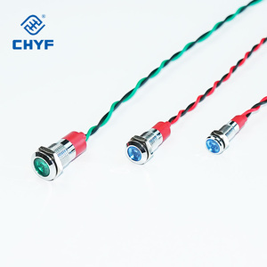 CHYF 12mm 16mm 22mm 방수 IP65 나사형 터미널 램프 메탈 인디케이터 LED 라이트 220V - Product Image 1