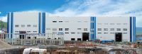Entrepôt en structure acier sur mesure pour usage bureautique de style moderne, entrepôt industriel préfabriqué en acier sur mesure rapide