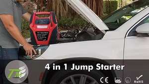 Nuevo Arrancador de Coches de 12V de Alta Resistencia, Estación de Energía Multifunción de 5000mAh con Corriente Pico de 400A, Kit de Emergencia para Vehículos - Product Image 6