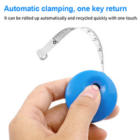 Cinta Métrica Retráctil Portátil de 60 Pulgadas con Logotipo Personalizado, Cinta Métrica para el Hogar, para Medir el Cuerpo, Telas, Costura y Manualidades