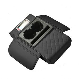 Wholesale <b>Car</b> <b>Armrest</b> Pillow on Center Console With Storage Bag Leather Hand Rest Support Cushion Tissue Box - Product Image 1