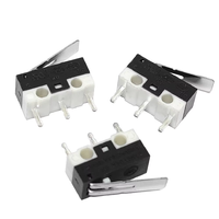 Vente en gros 3P 1A 125V Micro-interrupteur Mini interrupteur à bouton-poussoir de fin de course avec levier SPDT