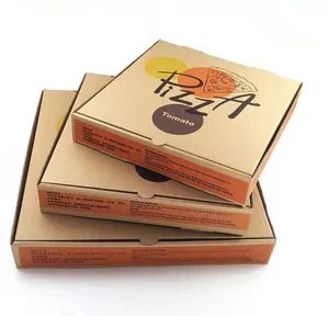 Bán sỉ hộp bánh pizza 12 inches hộp-6 Inch 8 Inch 10 Inch 12 Inch Hộp Bánh Pizza Chất Lượng Cao Nâu Kraft Hộp Bánh Pizza Hộp Đóng Gói