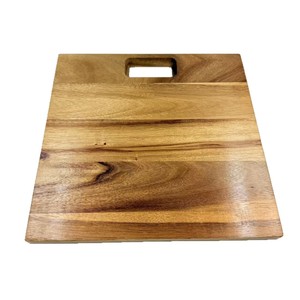 Planche à découper en bois d'acacia 31x31x1,5cm rectangulaire pour usage en cuisine - Product Image 2