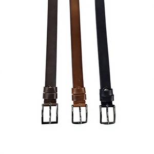 Ceintures en cuir de vache véritable avec boucle en acier inoxydable, impression de logo de marque personnalisée, qualité supérieure, ceinture formelle pour homme, prix avantageux - Product Image 1