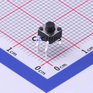 UK-B0201-G4.3-250 Tactile Switch Through hole-4P,4.5x4.5mm Switch Single Pole Single Throw Round Button 2.5N Through Hole - Product Image 1