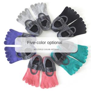 Wholesale <b>Grip</b> Toe <b>Socks</b> for Non Yoga Footwear Women Breathable Workout Gym Training - Product Image 4