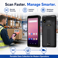 Terminal de données portable industriel robuste Android 6 pouces avec NFC, lecteur de codes-barres sans fil Honeywell pour magasin de vêtements
