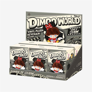 POP MART Dimoo World Série DISSNNEYYY Jouets en vinyle et peluche, Porte-clés, Boîte mystère, Figurine d'anime aléatoire - Product Image 1
