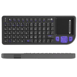 Mini Teclado Inalámbrico 2.4G BT de Modo Dual con Retroiluminación RGB, Panel Táctil de Aleación de Aluminio, Portátil para Laptop, Tablet, Teléfono, Venta al Por Mayor de Fábrica - Product Image 1