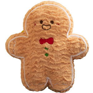 Custom Gingerbread Man Plush Toy - OEM/ODM Customizable Stuffed Doll , Personalized Festive Plush for Holiday <strong>Gifts</strong> &amp; Decor - Product Image 4