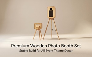 Nouvelle conception de photomaton de mariage rétro <span class=keywords><strong>en</strong></span> bois double face, compatible avec l'iPad et l'appareil <span class=keywords><strong>photo</strong></span>, impression <span class=keywords><strong>en</strong></span> libre-service, prix de gros portable - Product Image 3