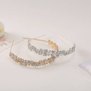 اكسسوارات الشعر المصنوعة يدويا للعروس عصابة رأس للنساء عرس عقال الزفاف - Product Image 5