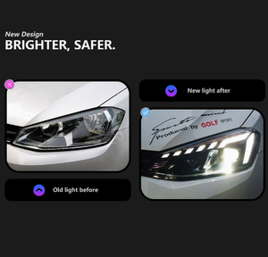 AURON 2013-2017 VW Golf 7 Lámpara LED de Luz Baja para Retrofit/Actualización, Nueva, 12V 36W 6000 lm 6000K Roja, Ajuste Universal, 6 Meses de Garantía - Product Image 2