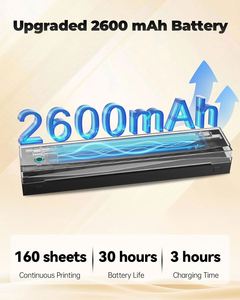 Imprimante thermique portable Jiuyin D80 pour pochoirs de tatouage, 2600 mAh, 203 dpi, sans fil, format papier A4/B5/A5, stock SDK, garantie 1 an - Product Image 5