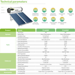 Chauffe-eau solaire à panneau plat pressurisé compact intégré de fabrication de haute performance pour la famille de l'Afrique du <span class=keywords><strong>Sud</strong></span> - Product Image 2