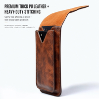 Sac à bandoulière pour téléphone en cuir PU, fermeture magnétique, étui vintage pour téléphone, pochette compatible iPhone, étui universel pour téléphone portable