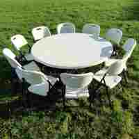 Table Ronde Pliante Portable de Haute Qualité pour la Maison, l'Appartement, les Mariages, les Banquets et l'Hôtellerie