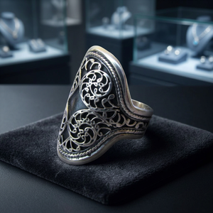 Anillos de Plata de Ley con Incrustaciones de Piedras Preciosas para Compromiso y Aniversario - Product Image 3