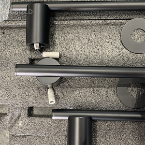 Thermostatic 22 Inch Electric <strong>Towel</strong> <strong>Rail</strong> bar <strong>Plug</strong> <strong>in</strong> Black Electric <strong>Towel</strong> <strong>Rail</strong> - Product Image 6