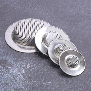 Stainless Steel Floor Drain 3.5 In Circle Anti Corrosion Kitchen Bathroom Sink Strainer - Product Image 2