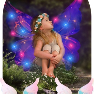 Alas de Mariposa Luminosas, Alas de Princesa con Luz, Alas de Mariposa Eléctricas Brillantes, Regalo de Navidad y Halloween, Juguete Luminoso - Product Image 2