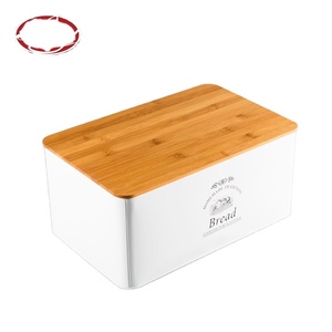 Custom Food Grade White Tin Set Bread Tin Box