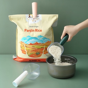 EVEFU Cuchara Medidora Multifuncional de Plástico ABS Transparente para Arroz, Harina, Alimentos para Mascotas y Granos - Product Image 1
