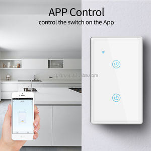 1 Gang Alexa & Google APP Control WiFi conectar <span class=keywords><strong>Zaro</strong></span> Fire US estándar interruptores de pared Tuya Smart Home productos dispositivos - Product Image 3