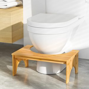 Taburete de bambú para excrementos de baño, para adultos y niños, de 7 pulgadas de altura, para aliviar la presión sanguínea - Product Image 2