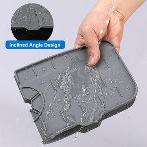 Tapis anti-gouttes en silicone pour robinet, tapis de séchage pour comptoir de cuisine et salle de bain, protection du plan de travail - Product Image 3