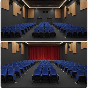 Asientos de Tela de Tamaño Estándar para Auditorio, Muebles para Teatro, Escuelas, Hospitales y Cines, con Paleta de Escritura, Diseño Moderno Duradero y de Uso Comercial - Product Image 5