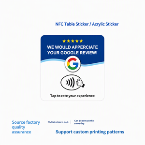 Etiquetas Acrílicas Personalizadas con Logotipo Impreso, NFC, Lectura y Escritura Pasiva, Redes Sociales, Tarjetas <span class=keywords><strong>de</strong></span> Reseñas <span class=keywords><strong>de</strong></span> <span class=keywords><strong>Google</strong></span>, Señales <span class=keywords><strong>de</strong></span> Pedidos, Código QR - Product Image 1