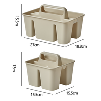 MONR Panier de rangement empilable en PP sans BPA, écologique, avec poignée, design moderne et minimaliste, pour bureau, papeterie et jouets
