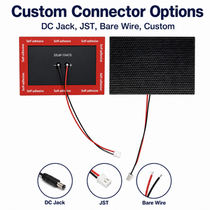 Panel Solar Mini ETFE Ligero de 3W 5W, 5v USB-C DC JST <span class=keywords><strong>Sunpower</strong></span>, Panel Solar Fotovoltaico Integrado Personalizado para Gateway IoT para Exteriores - Product Image 2