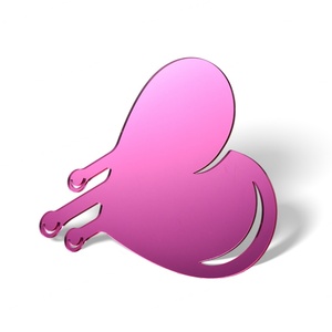 Creative Design Customized Heart Shape New Style Compact <b>Acrylic</b> Fashion Irregular <b>Mirror</b> - Product Image 6
