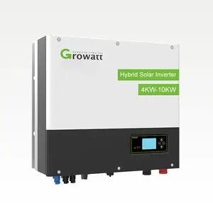 Гибридный солнечный инвертор Growatt, 3 фазы с высоковольтной литиевой батареей, 5 кВт, 8 кВт, 10 кВт, выходной сигнал переменного тока с сертификатом CE