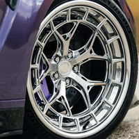 Rines Forjados Personalizados Triple Cromo 5x112 5x120 HFX1 de 17/18/19/20/21/22 Pulgadas, Rines de Aleación HFX-1 para BMW M2 M3 M4 Audi Mercedes Tesla