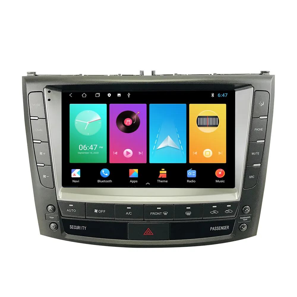 For Lexus IS IS300 IS200 IS250 IS350 2005 - 2013 Android 11 Screen Car Radio Central Multimedia Player GPS AutoStereo