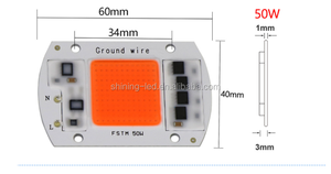 Nguồn ánh sáng đóng gói mà không cần trình điều khiển Màu Đỏ màu xanh lá cây màu xanh FS ấm/mát trắng 20W 30W 50W 110V/220VAC Driverless <span class=keywords><strong>COB</strong></span> <span class=keywords><strong>LED</strong></span> chip 4046 - Product Image 5