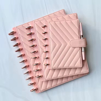 Libreta Espiral de Cuero Personalizada de Lujo al por Mayor, Resistente al Agua, con Hojas Sueltas, Organizador/Planificador de Alta Calidad, Regalo con Logotipo Personalizado Gratuito