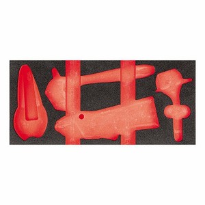Ensemble d'outils Usag 519 M 294BV, outils à main en plastique, 415x188x45 mm, modules individuels, rangement en éponge bicolore - Product Image 1