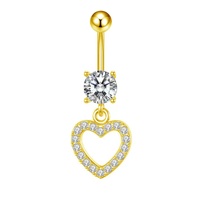 Herren und Damen Nabel Bauch Ring Edelstahl Schmetterling Krone Einsatz Zirkon Körper Piercing Schmuck Stich Bauch Ring