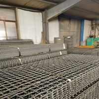 Maille de tamis vibrant linéaire en acier au manganèse, résistante à l'usure, tissée ondulée, pour le criblage de pierres, d'agrégats et de sable dans les mines et carrières