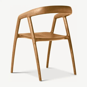 Sillón de Comedor de Madera de Roble Estilo Nórdico Luka de Gran Venta para Sala de Comedor - Product Image 5