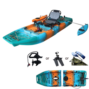 Kayak <span class=keywords><strong>de</strong></span> Pesca Desmontable <span class=keywords><strong>de</strong></span> <span class=keywords><strong>Dos</strong></span> Piezas, Ligero y Ecológico, <span class=keywords><strong>de</strong></span> HDPE, para 1 Persona, <span class=keywords><strong>de</strong></span> 9.2 Pies, con Remo, Novedad 2026 - Product Image 2
