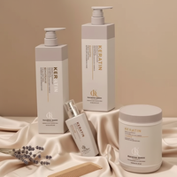 Masque capillaire réparateur aux herbes personnalisable avec logo, stimulant la repousse des cheveux, masque à l'huile de kératine